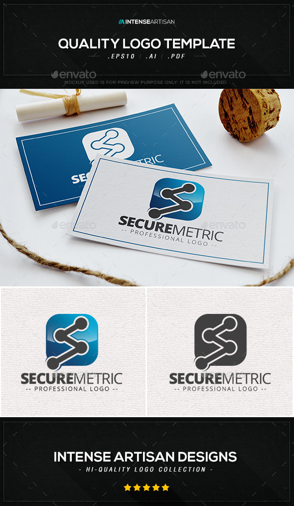 Secure Metric Logo Template - Letters Logo Templates