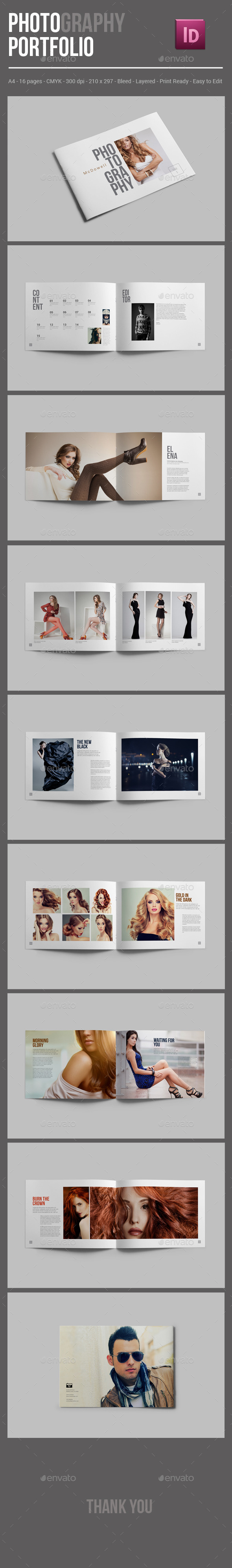 Photography Portfolio Brochure Template - Portfolio Brochures