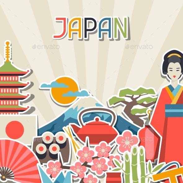 Japan Background Design - Travel Conceptual
