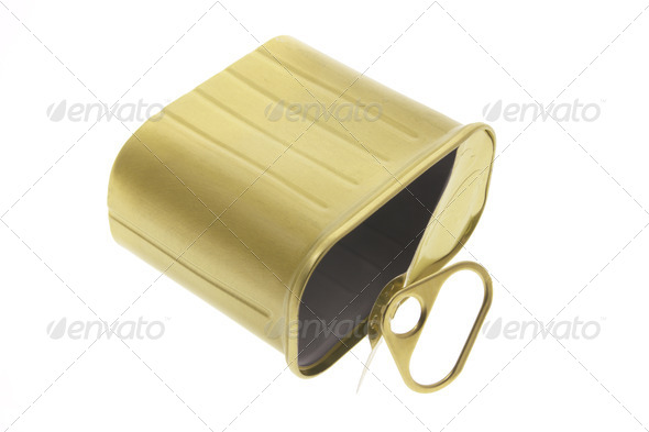 Empty Ring-Pull Tin Can - Stock Photo - Images