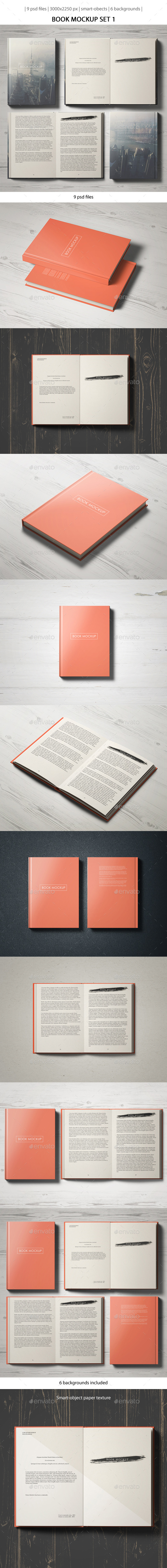 Book Mockup Set 1 - Books Print