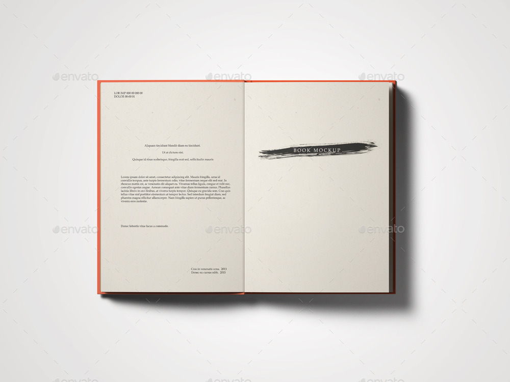 book mockup set 1 book first page