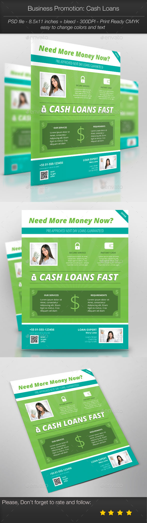 Business Promotion: Cash Loans - Corporate Flyers