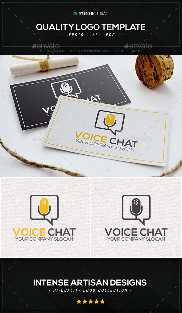 Voice Chat Logo Template - Objects Logo Templates