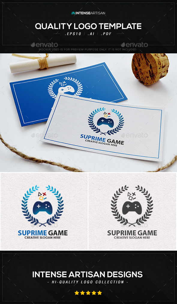 Supreme Game Logo Template