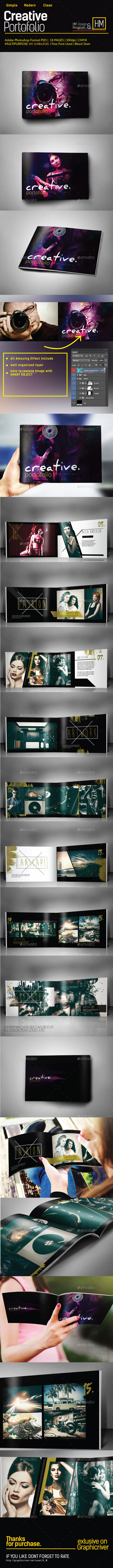 Multipurpose Portolio Creative template - Portfolio Brochures