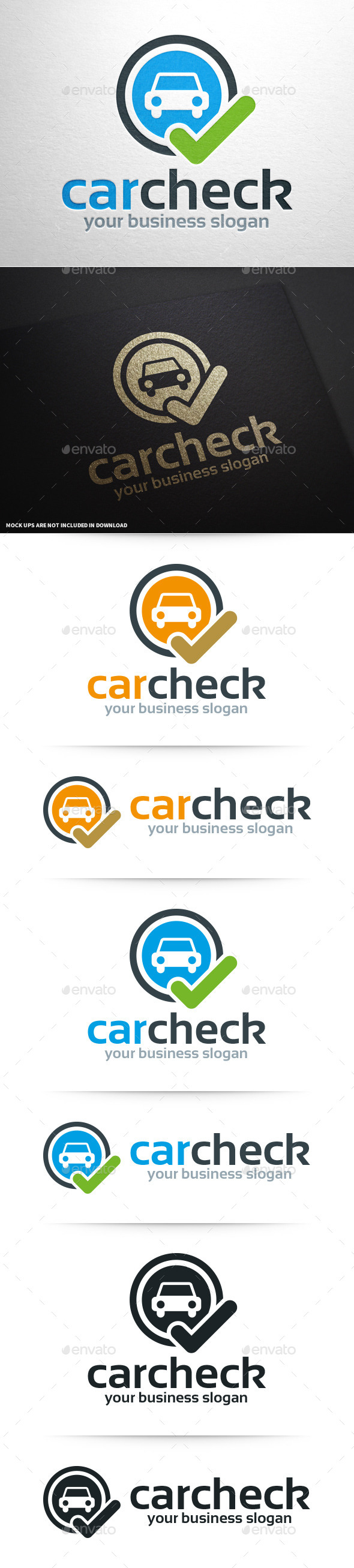 Car Check Logo Template - Symbols Logo Templates