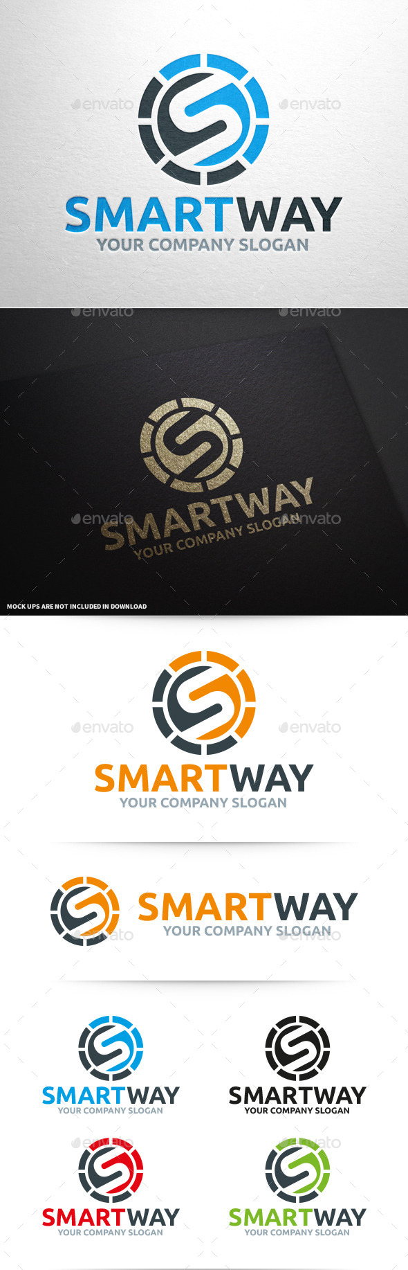 Smart Way - Letter S Logo - Letters Logo Templates