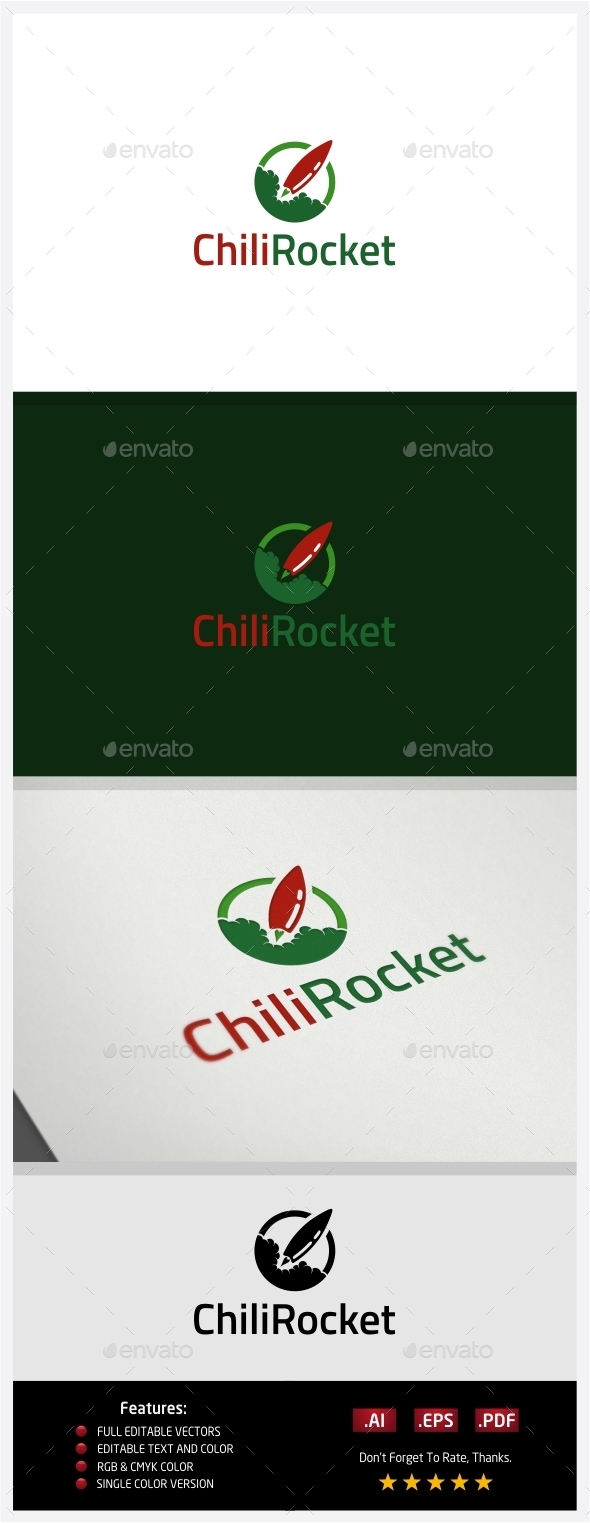 Chili Rocket - Logo Templates