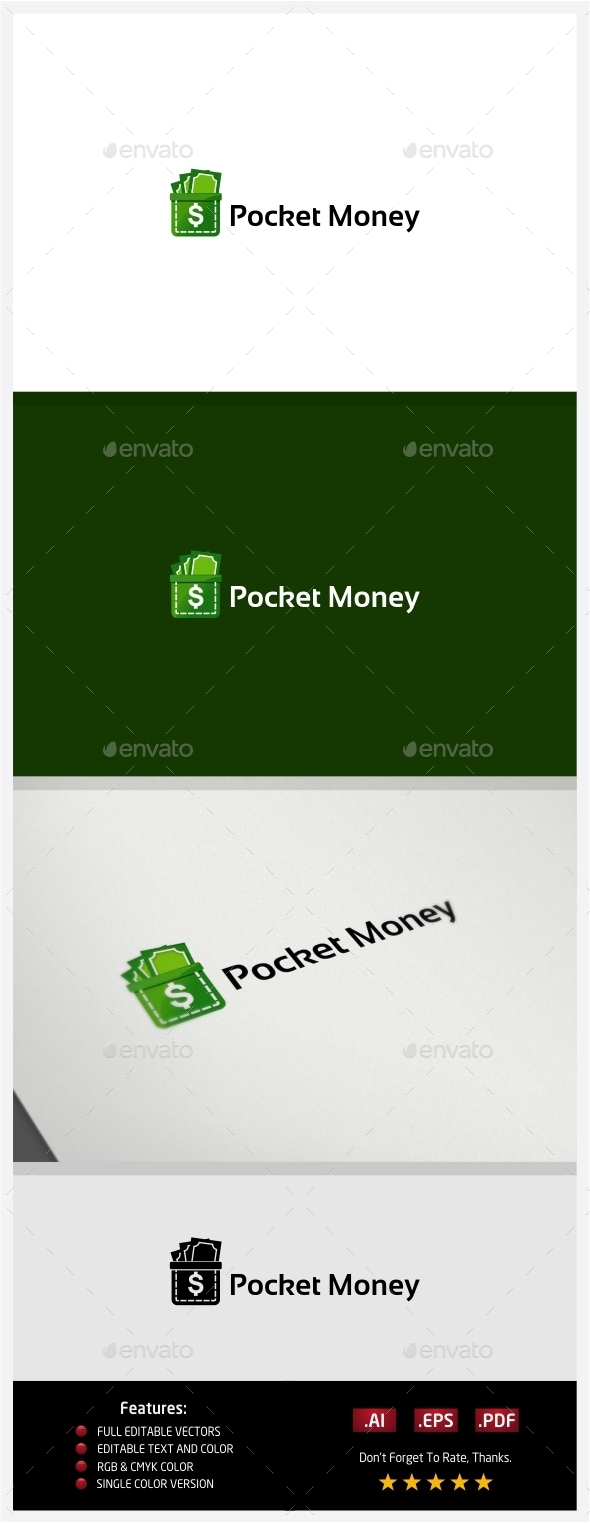 Pocket Money Logo - Symbols Logo Templates