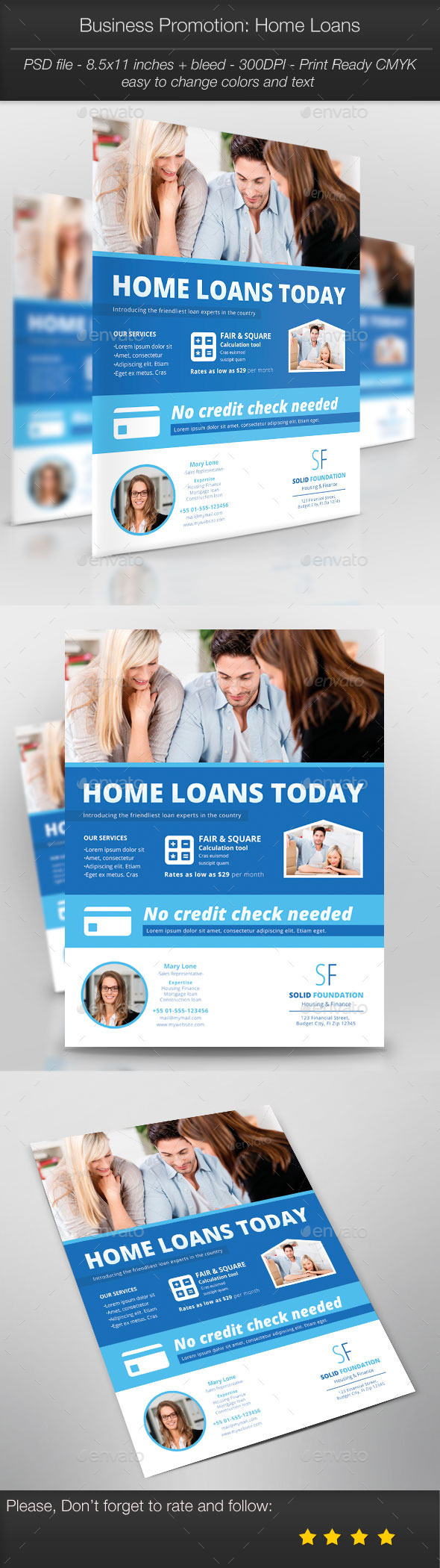 Business Promotion: Home Loans - Corporate Flyers