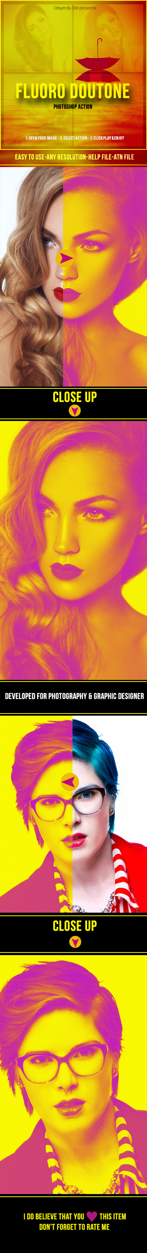Fluoro Duotone - Photo Effects Actions