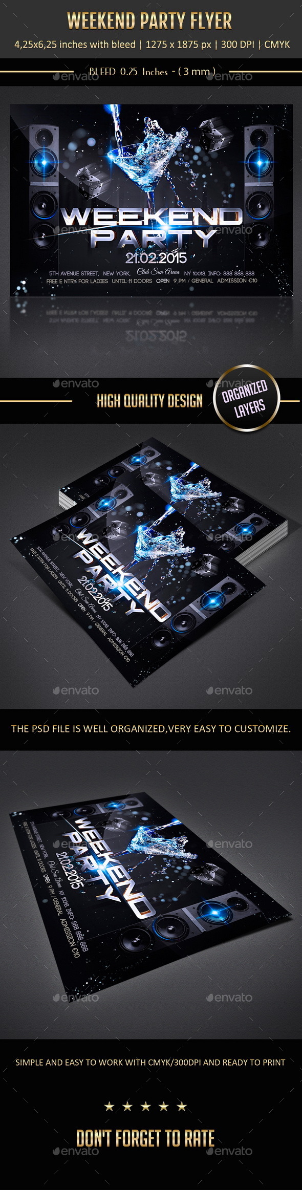 Weekend Flyer - Flyers Print Templates
