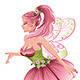 Pink Floral Fairy, Vectors | GraphicRiver