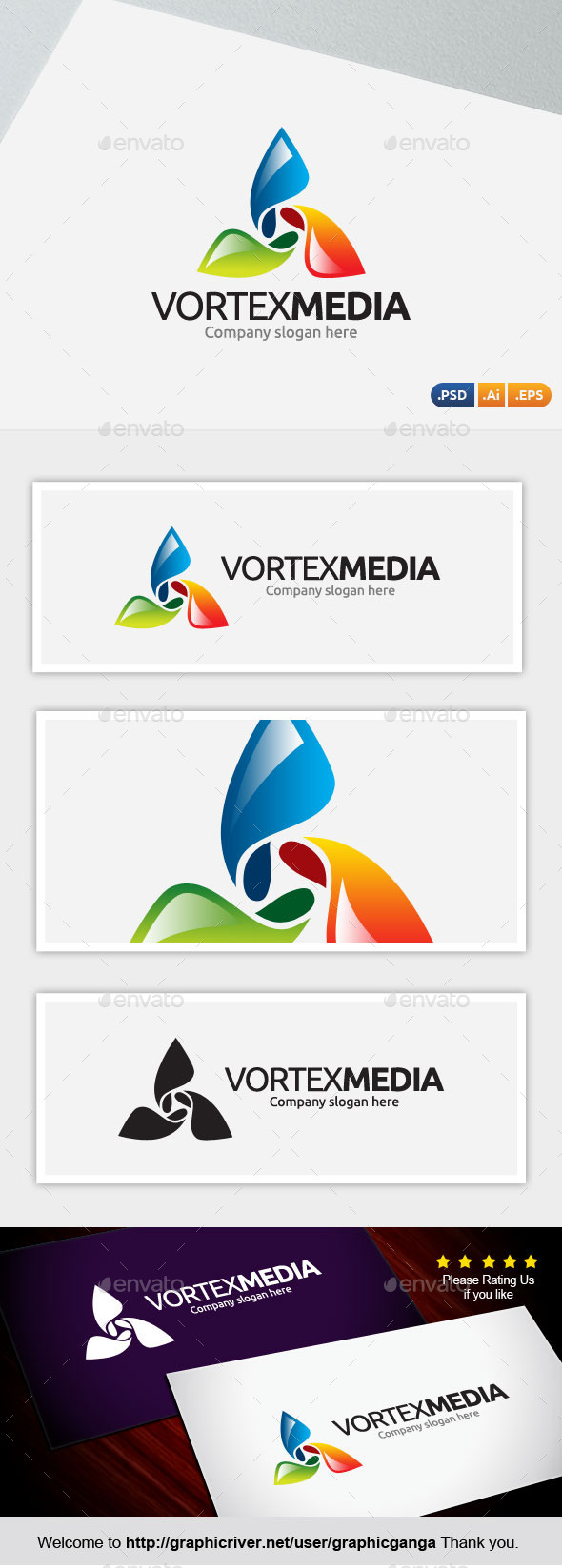 Vortex Media - Abstract Logo Templates