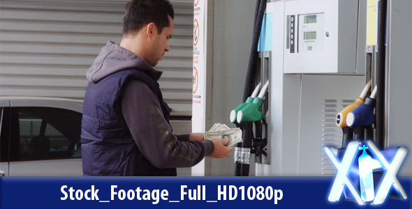 Counting Money At Gas Station alt