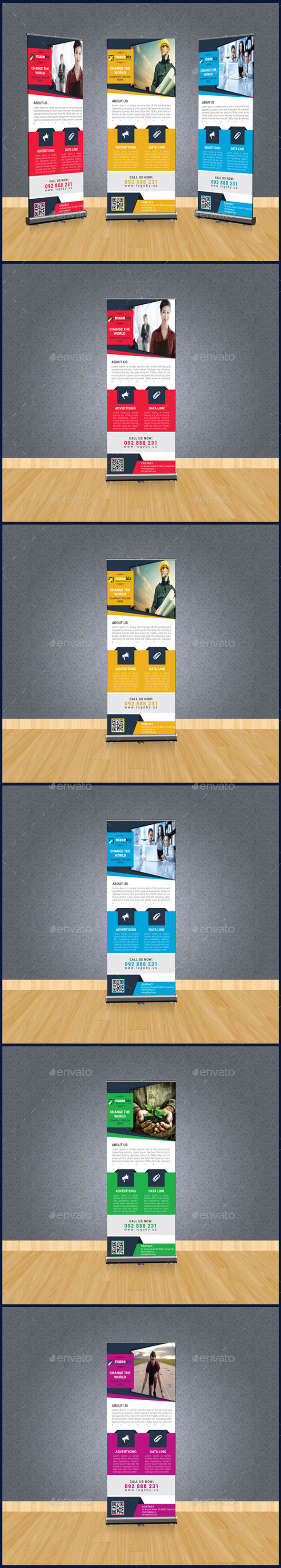 Corporate Business Rollup Banner - Signage Print Templates