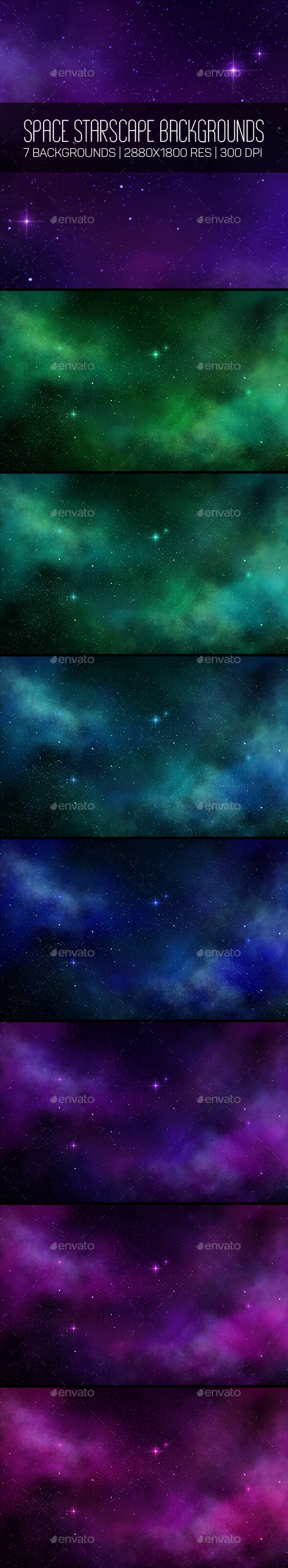 Space Starscape Backgroungs - Abstract Backgrounds