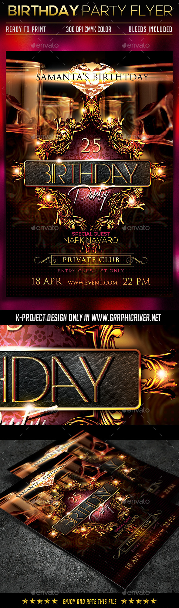 Birthday Party Flyer - Clubs & Parties Events