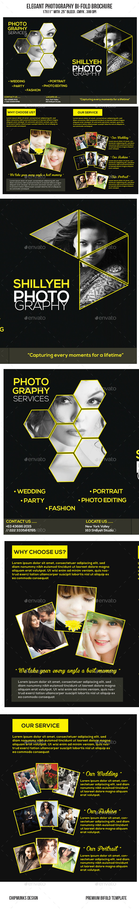 Elegant Photography Bi-Fold Brochure - Portfolio Brochures