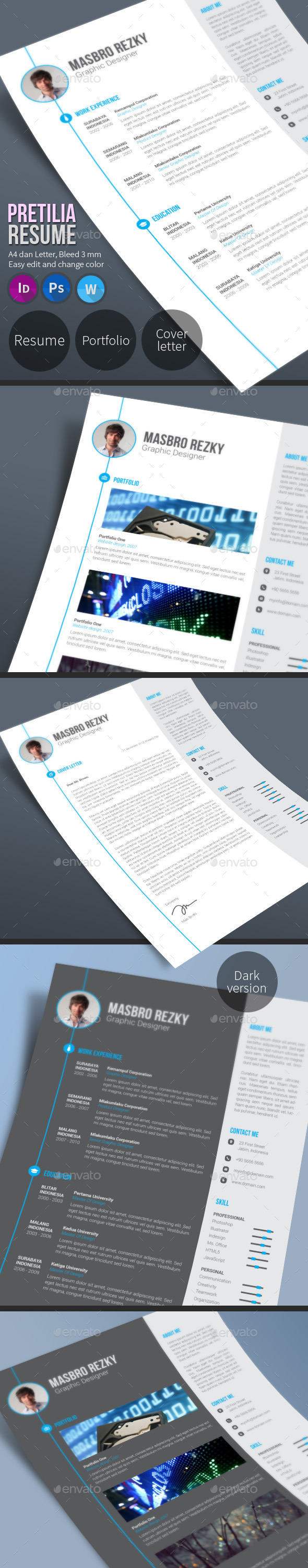 Pretilia Resume - Resumes Stationery