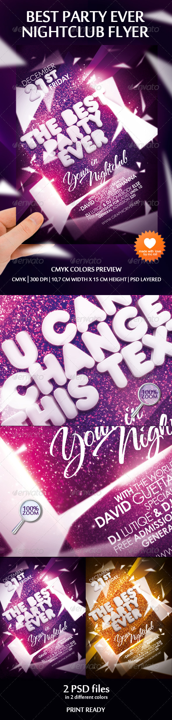 Party Ever Nightclub Flyer - Clubs & Parties Events