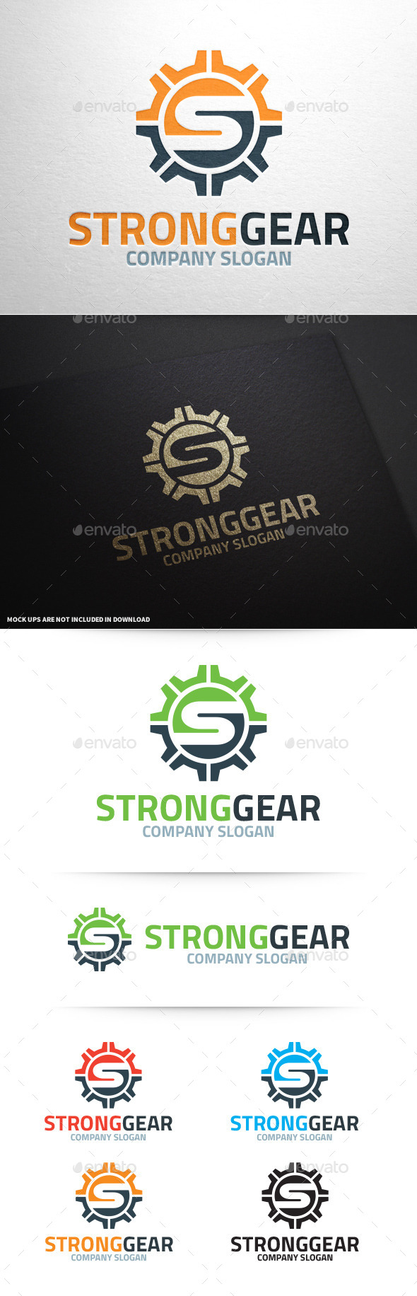 Strong Gear - Letter S Logo - Letters Logo Templates