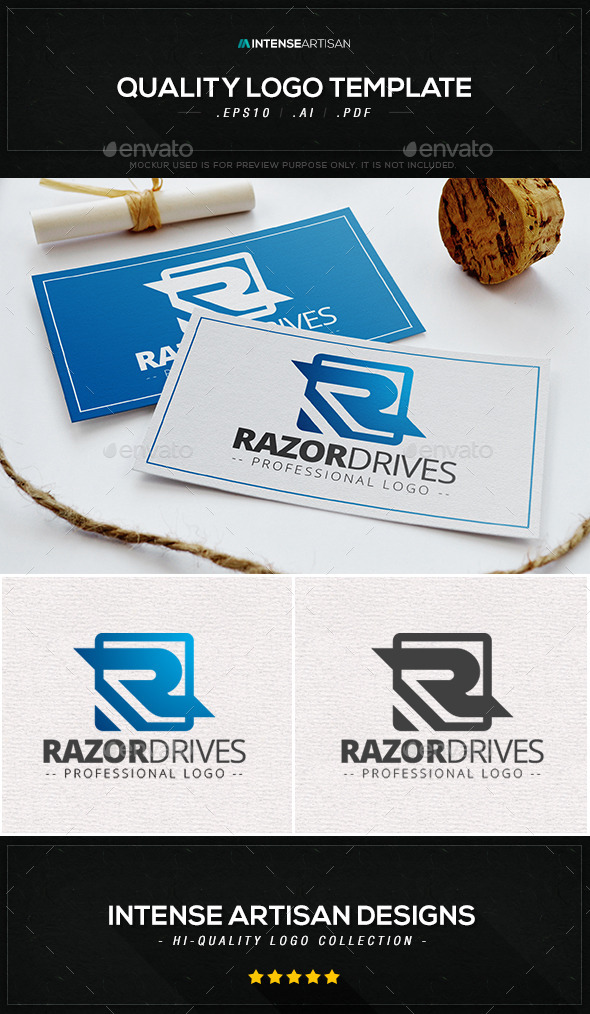 Razor Drives Logo Template - Letters Logo Templates