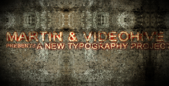 Grunge Wall Typography - VideoHive 129705