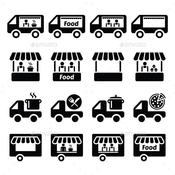 Free Free 345 Truck Icon Food Truck Svg SVG PNG EPS DXF File