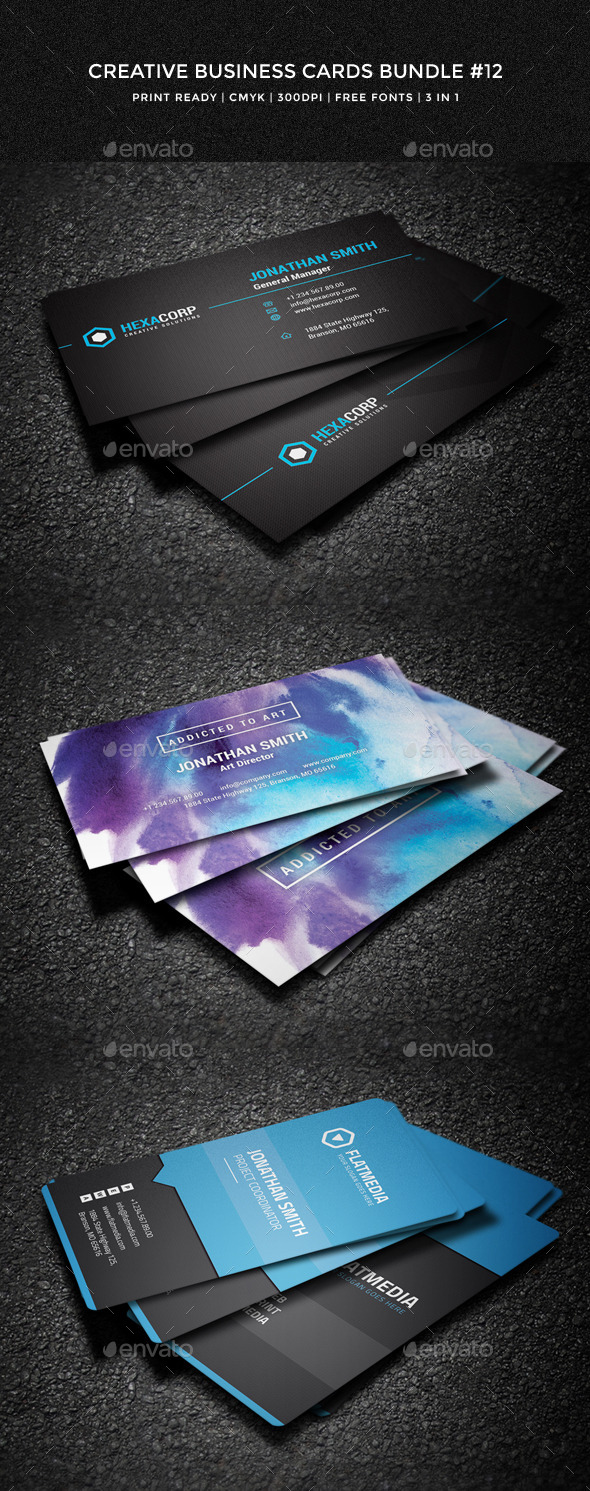 Creative Business Cards Bundle #12 - Creative Business Cards
