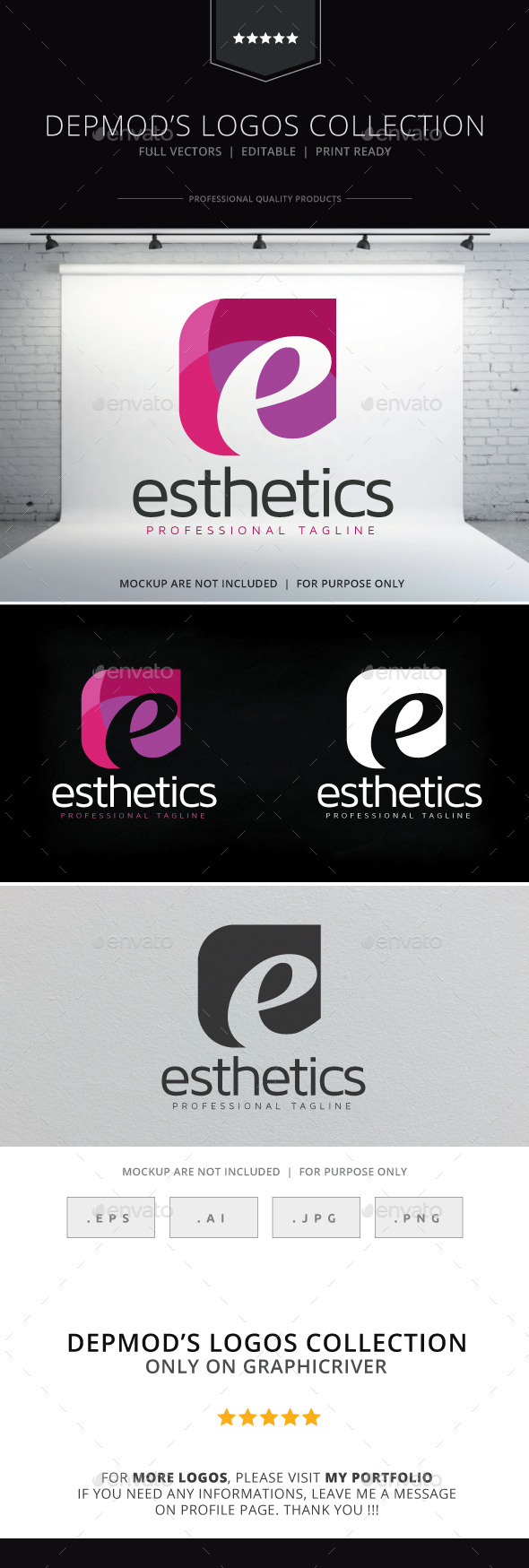 Esthetics Logo - Letters Logo Templates