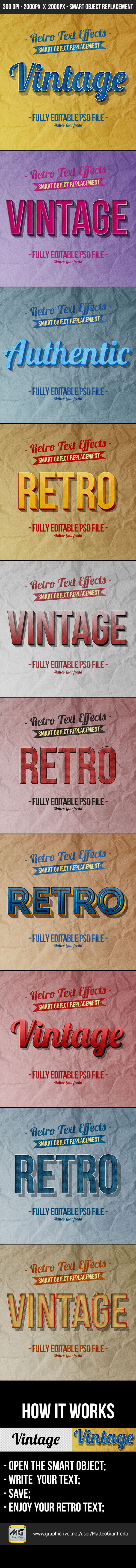 Retro Vintage Text Effects - Text Effects Actions