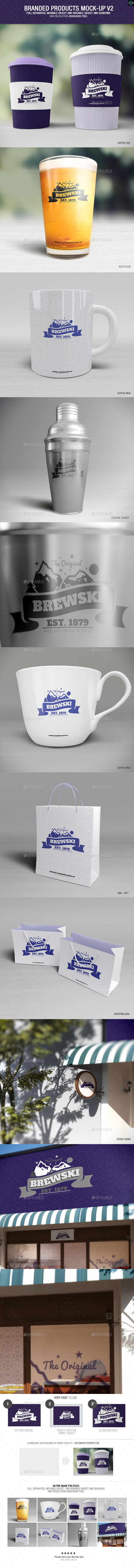 Branded Products Mock-up V2 - Logo Product Mock-Ups