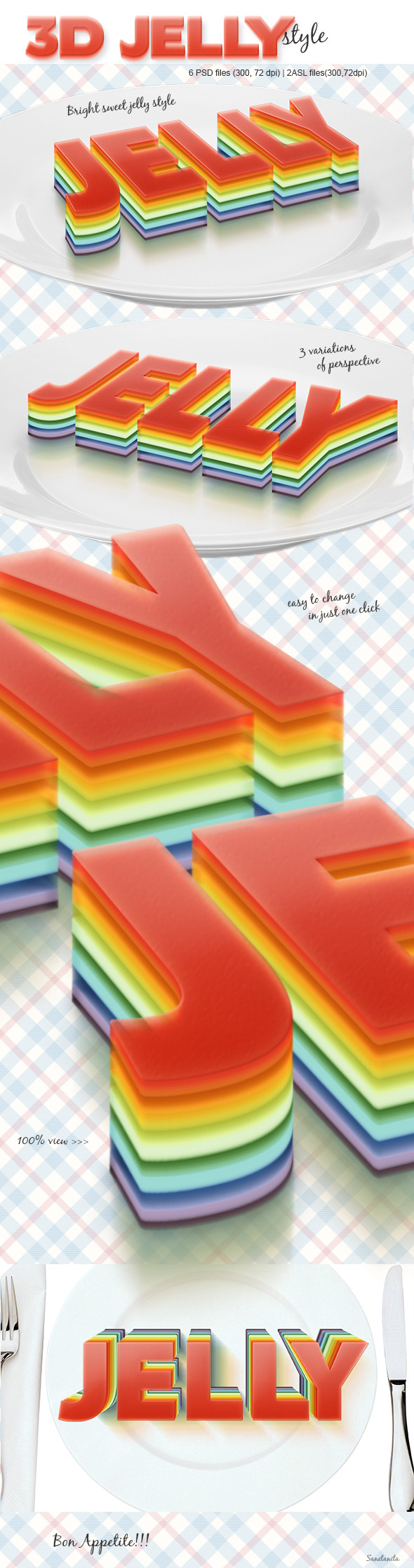 3D Jelly Style - Text Effects Styles