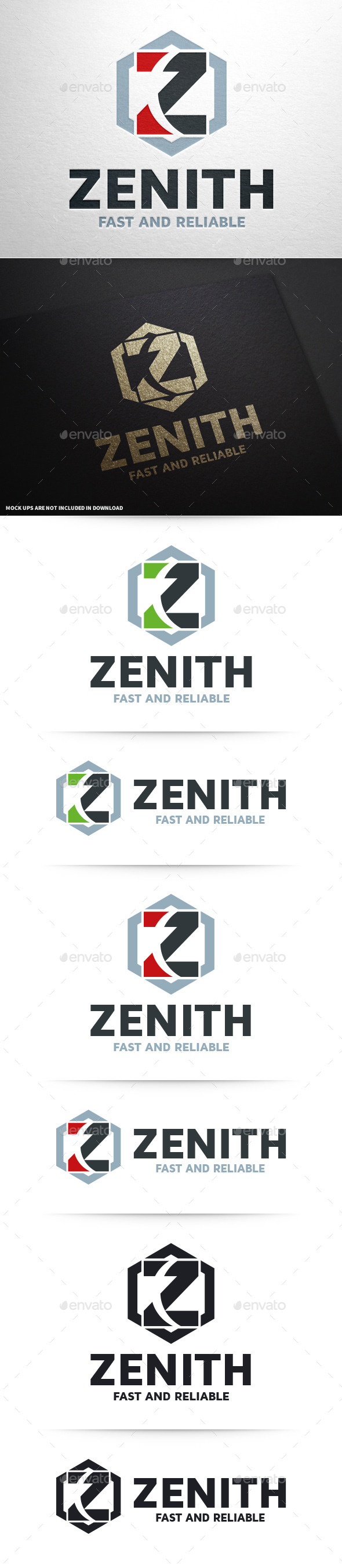 Zenith - Letter Z Logo - Letters Logo Templates
