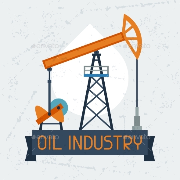 Oil Pump Jack Background - Industries Business