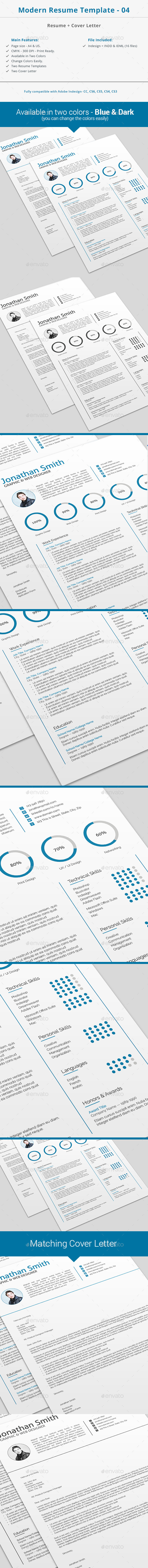 Modern Resume Template - 04 - Resumes Stationery
