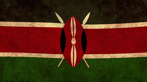 Kenya Flag 2 Pack – Grunge and Retro