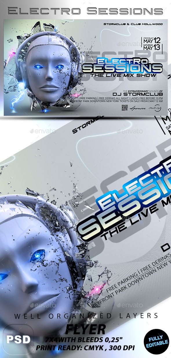 Electro Sessions - Events Flyers
