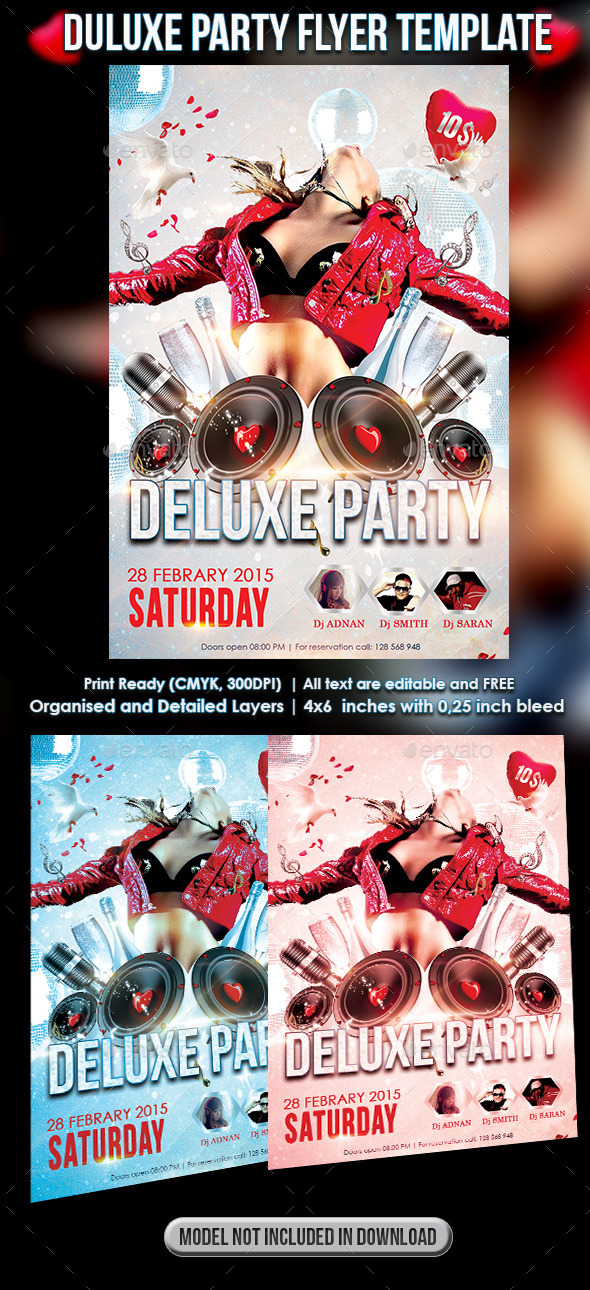 Deluxe Party Flyer Template - Clubs & Parties Events