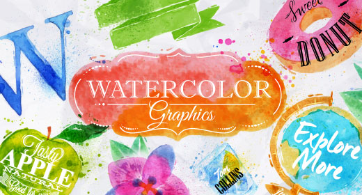 Watercolor graphics