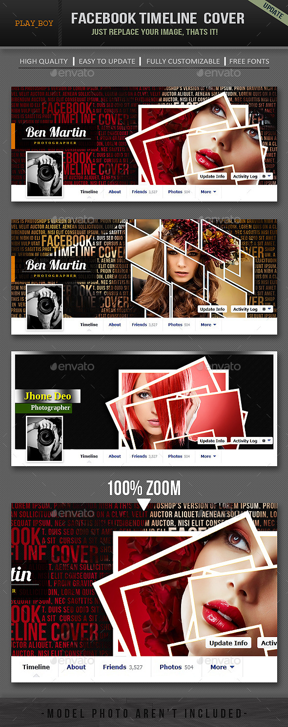 Facebook Timeline Cover - Social Media Web Elements