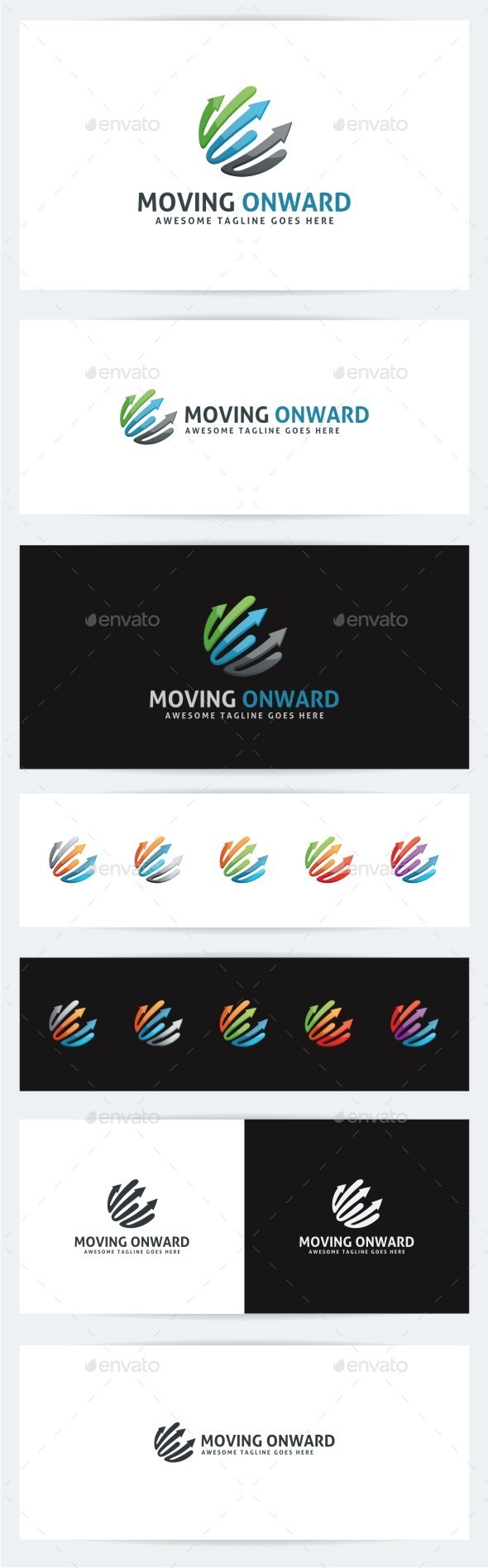 Moving Onward - Abstract Logo Templates