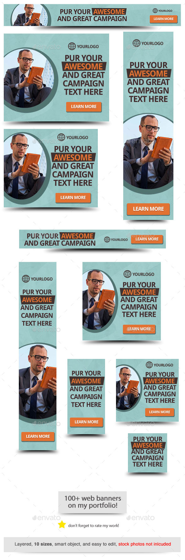 Web Banner - Banners & Ads Web Elements