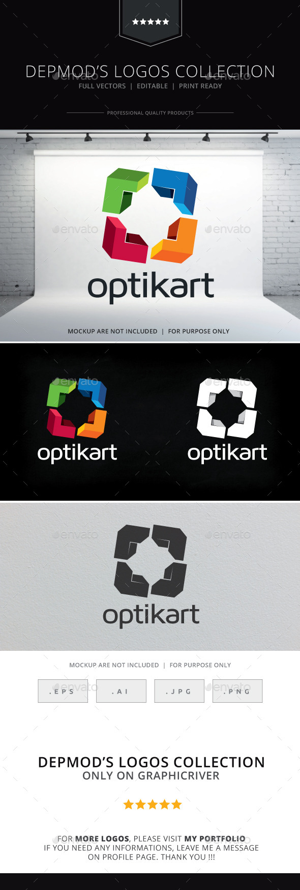 Optik Art Logo - Abstract Logo Templates