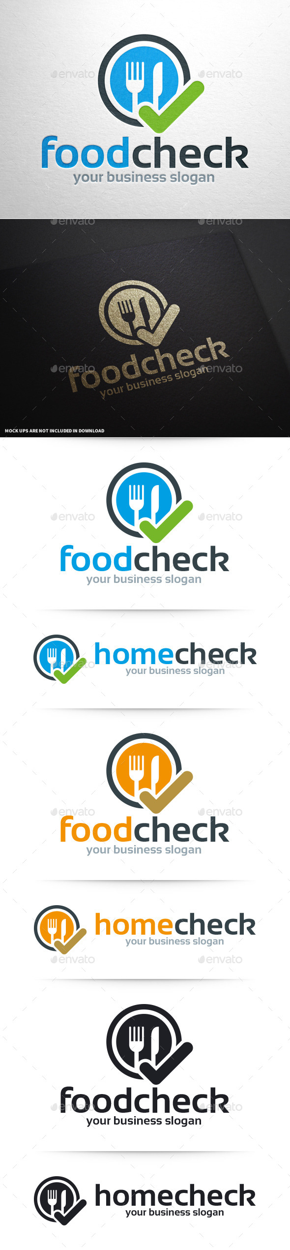 Food Check Logo Template - Objects Logo Templates