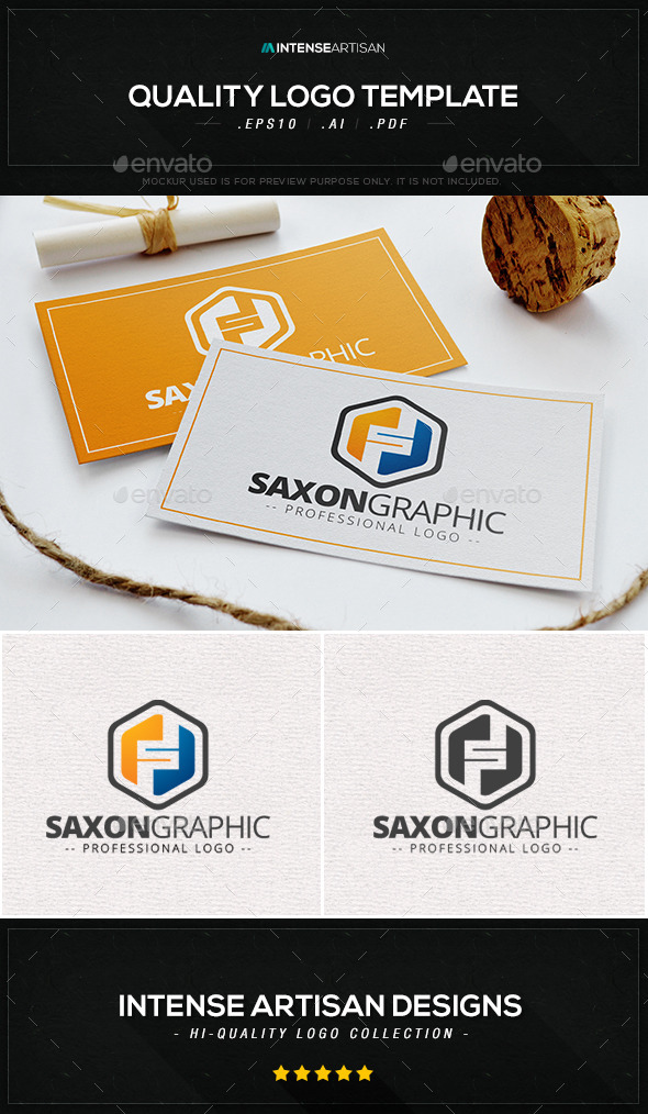 Saxon Graphic Logo Template - Letters Logo Templates