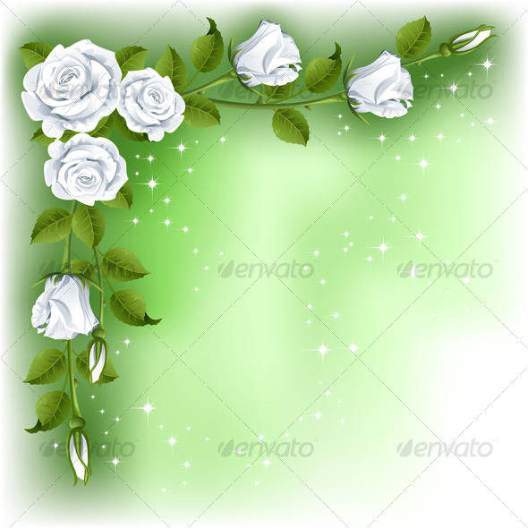Background with roses