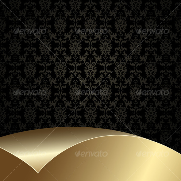 Black and gold background - Backgrounds Decorative